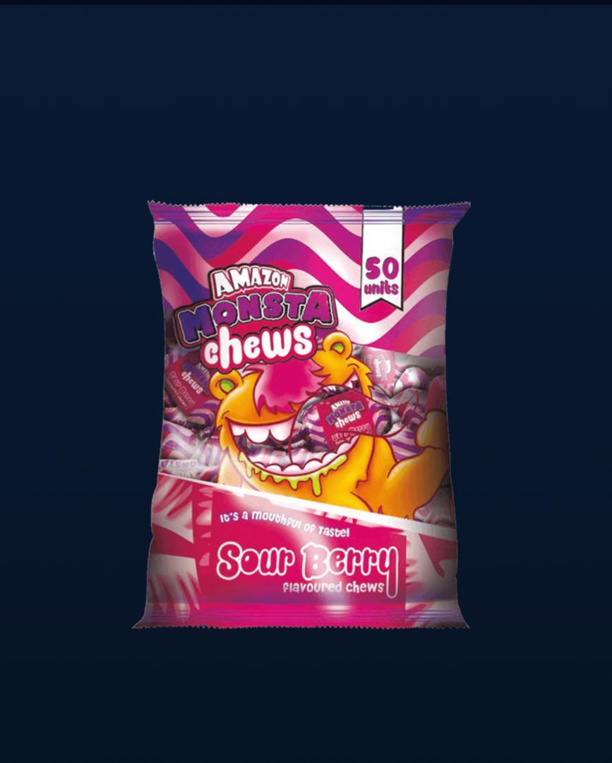 Amazon Monsta Sour Berry Chews 20x50