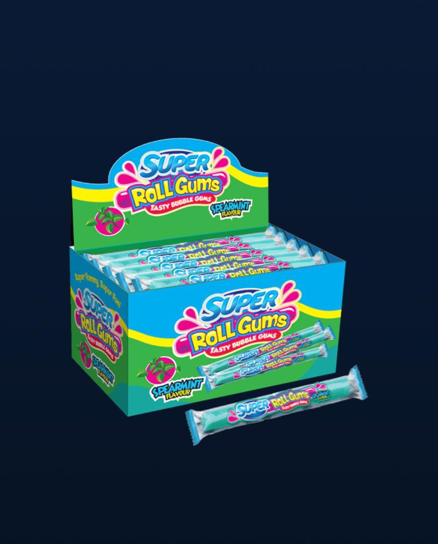 Super Rollgums Spearmint (S) 70 X 12 Box